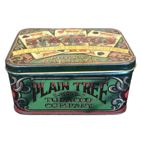 Vintage Other - 3 Kings Plain Tree Tobacco Company Tin